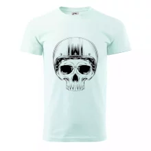 Motorkár lebka s guľatou hlavou