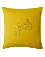 Surfer na vlne jedným ťahom