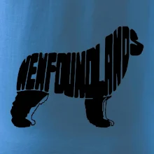 Novofundlandský pes - nápis v tele