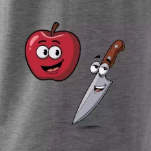 Parové tričko - Jablko a nôž