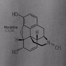 Molekulárna štruktúra Morfín