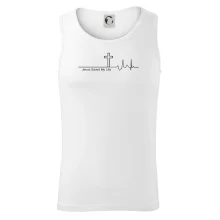 Jesus Saved My Life kríž ekg Jesus Saved My Life kríž ekg