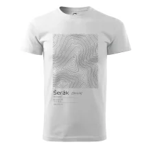 Šerák - vrstevnice v obdĺžniku