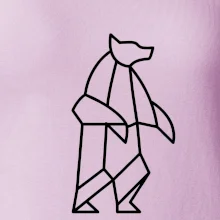 Geometria ľadový medveď stojaci