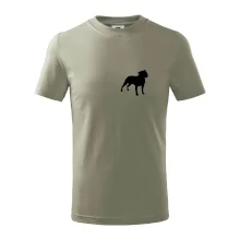 Americký stafordšírsky teriér Na prsníku