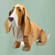 Baset zlepený z papiera