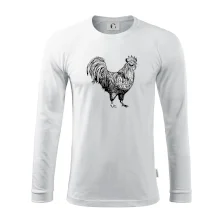 Kohút kreslený čiernobiely Kohút kreslený čiernobiely