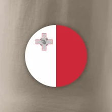 Vlajka Malta okrúhla veľká