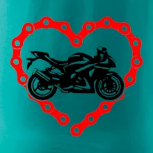 Moto srdce reťaz - superšport Moto srdce reťaz - superšport