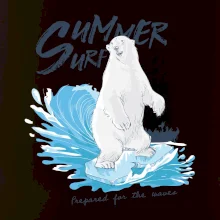 Medveď surfer Medveď surfer