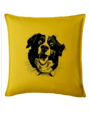 Čiernobiela karikatúra Bernský salašnícky pes