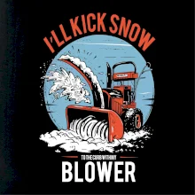 Kick snow blower Kick snow blower