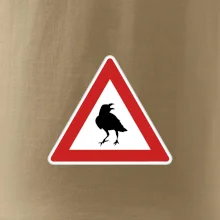 Dopravná značka - Pozor havran