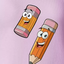 Parové tričko - Ceruzka a guma