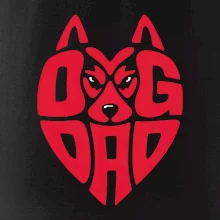 Dog dad nápis v hlavě