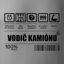 Čiarový kód - Vodič kamiónu