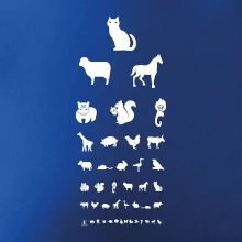 Očný test zvieratká