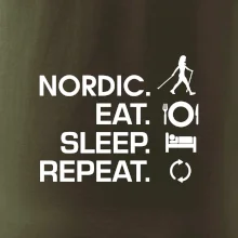 Nordic walking eat sleep