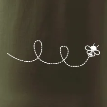 Dráha letu včely - slučka