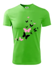 Motýle ružovo čierni