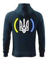 Ukrajina trojzubec s farbami