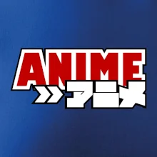 Anime nápis červený