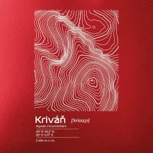 Kriváň - vrstevnice v obdĺžniku