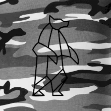 Geometria ľadový medveď stojaci