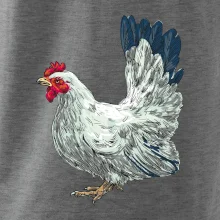 Sliepka kreslená biela