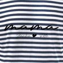 Mama - tričko menami deti písacie