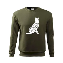 Nemecký ovčiak sediaci napis