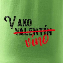 V ako Valentín víno