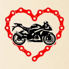 Moto srdce reťaz - cestná