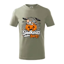 Sladkosť alebo žart tekvicový košík