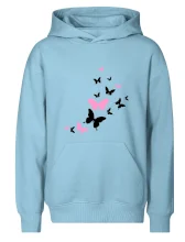 Motýle ružovo čierni