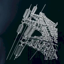 Nákres stožiara vysokého napätia Nákres stožiara vysokého napätia