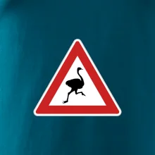 Dopravná značka - Pozor pštros
