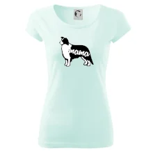 Border kolie mama obrys