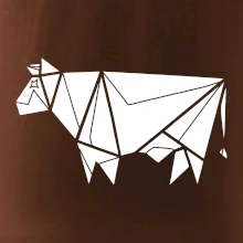 Origami krava z boku