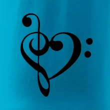 Husľový kľúč srdce Husľový kľúč srdce