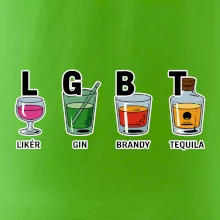 LGBT -  Likér, Gin, Brandy, Tequila