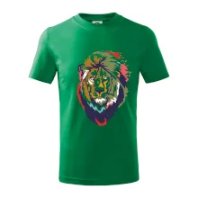 Hlava leva kreslená jednoduchá