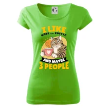 I like cats and coffee and maybe 3 people