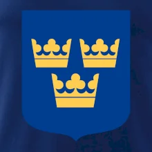 Švédsky znak tri korunky na prsník