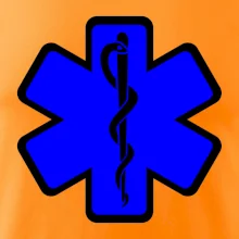 Rescue - Hviezda na prsníku + nápis na chrbte Rescue - Hviezda na prsníku + nápis na chrbte