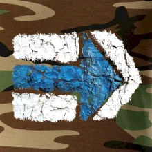 Párová turistická značka modrá