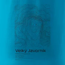 Velký Javorník (Beskydy) - vrstevnice v obdĺžniku