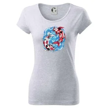 Yin & Yang Koi kapor - červený