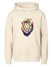 Hlava leva kreslená jednoduchá