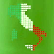 Taliansko obrys vlajka